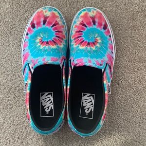 Vans size 9 womens tie-dye